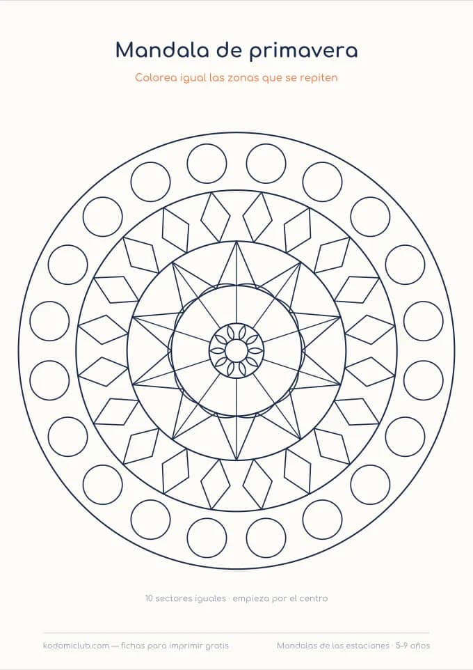 Mandalas de las estaciones, hoja 2