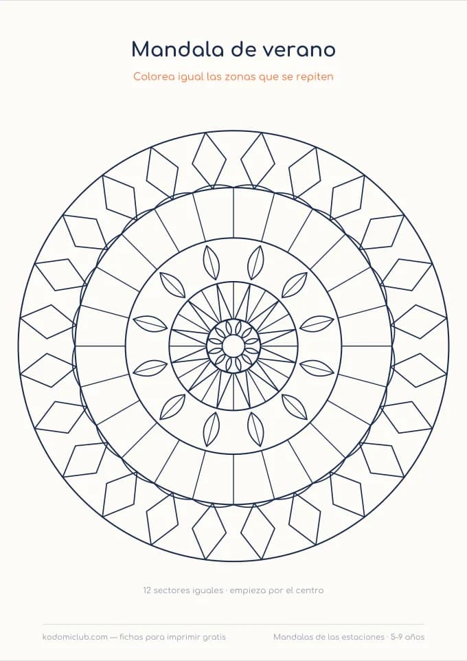 Mandalas de las estaciones, hoja 3