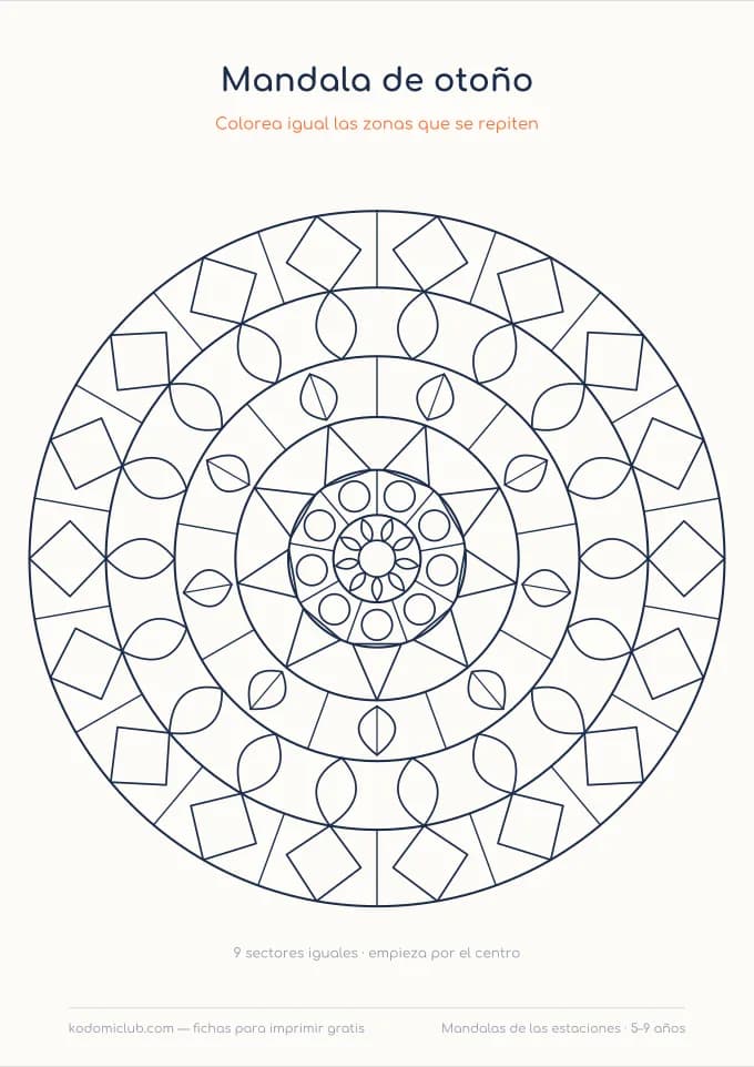 Mandalas de las estaciones, hoja 4