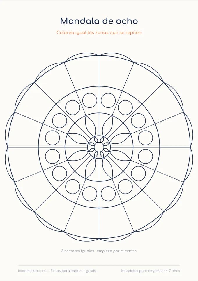 Mandalas para empezar, hoja 4