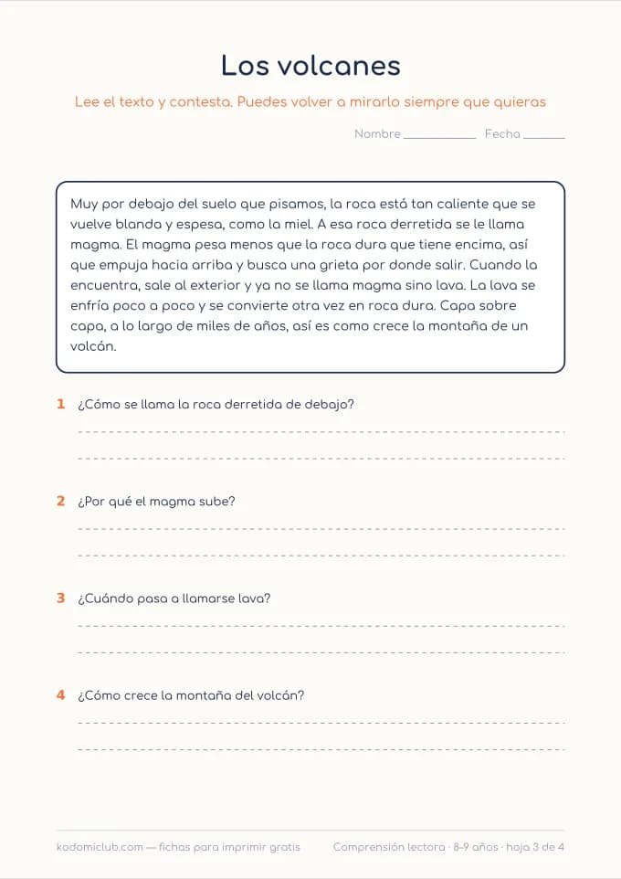 Comprensión: cómo funciona, hoja 3