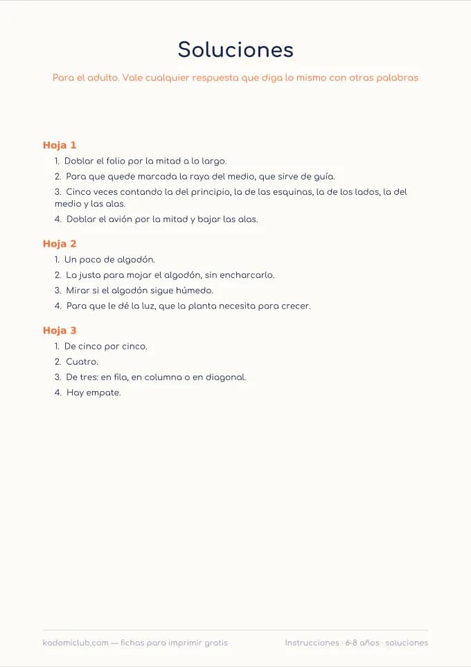 Leer instrucciones, hoja 4