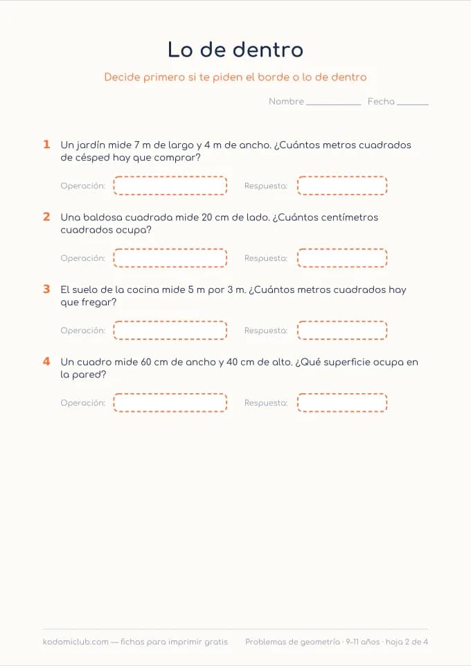Problemas de geometría, hoja 2